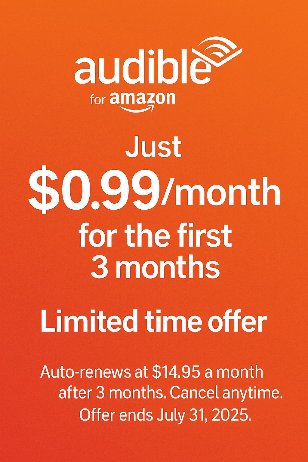 Audible Amazon Offer