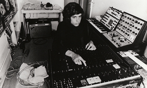 Jean-Michel Jarre performing live electronic music concert